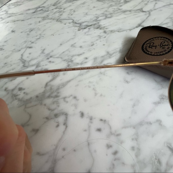 Ray Ban Large Aviator Flash Blue Mirror 3025 - Picture 5 of 10